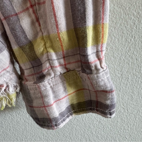 Free People We The Free Seeking Starlight Plaid Button-Up Shirt size Small - Picture 7 of 13